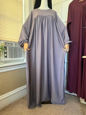 Dark gray abaya